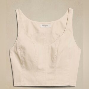 Banana Republic SEAMED CROPPED TANK